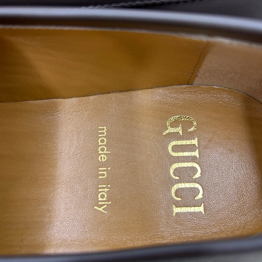 Men's Gucci, Jordaan 100th anniversary horse bit loafer size 8 fits 9 US - Picture 9 of 12